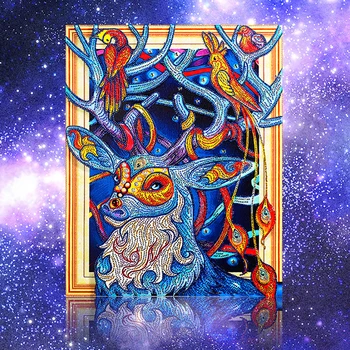 

Shaped Drill Diamond 5D DIY Diamond Painting Christmas Elk Gift Diamond Embroidery Cross Stitch Rhinestone Mosaic Painting