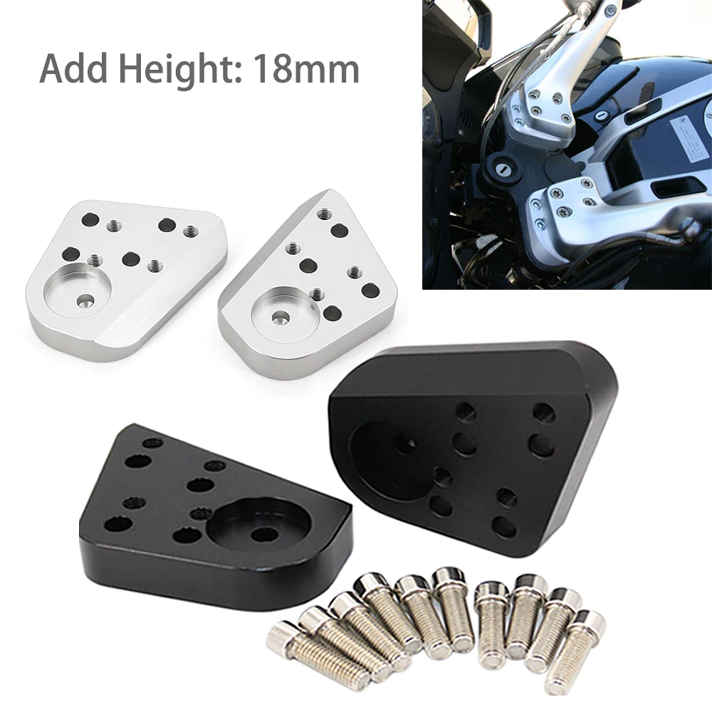 Silver Handlebar Riser For BMW R1200RT R1150RT R1100RT R1100R R1150R R