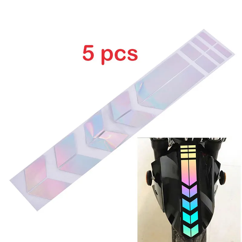 Cinta adhesiva reflectante para motocicleta y coche, accesorios de decoración para guardabarros, pegatinas para motocicleta, Reflector de carretera