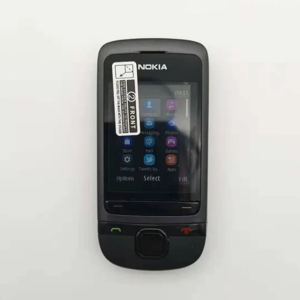 C2-05 разблокированный Nokia C2-05 слайд сотовый телефон Bluetooth Восстановленный