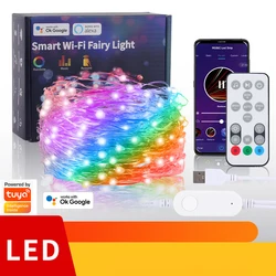 Atmosphere USB Fairy Lights String Bluetooth Remote Control Rgb Led Strip 12V Led Lights for Room Bedroom Wedding Decoration