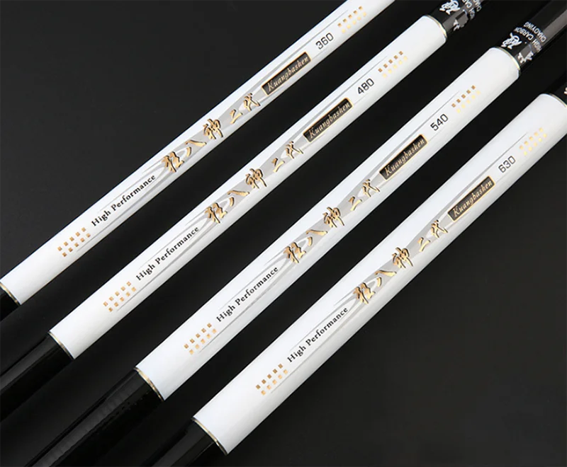 Carbon Fiber Fishing Rod Hand Fishing Tackle Lure Rod 3.6m 3.9m 4.5m 4.8m 5.4m 6.3m 7.2m Carp Feeder Telescopic Fishing Pole