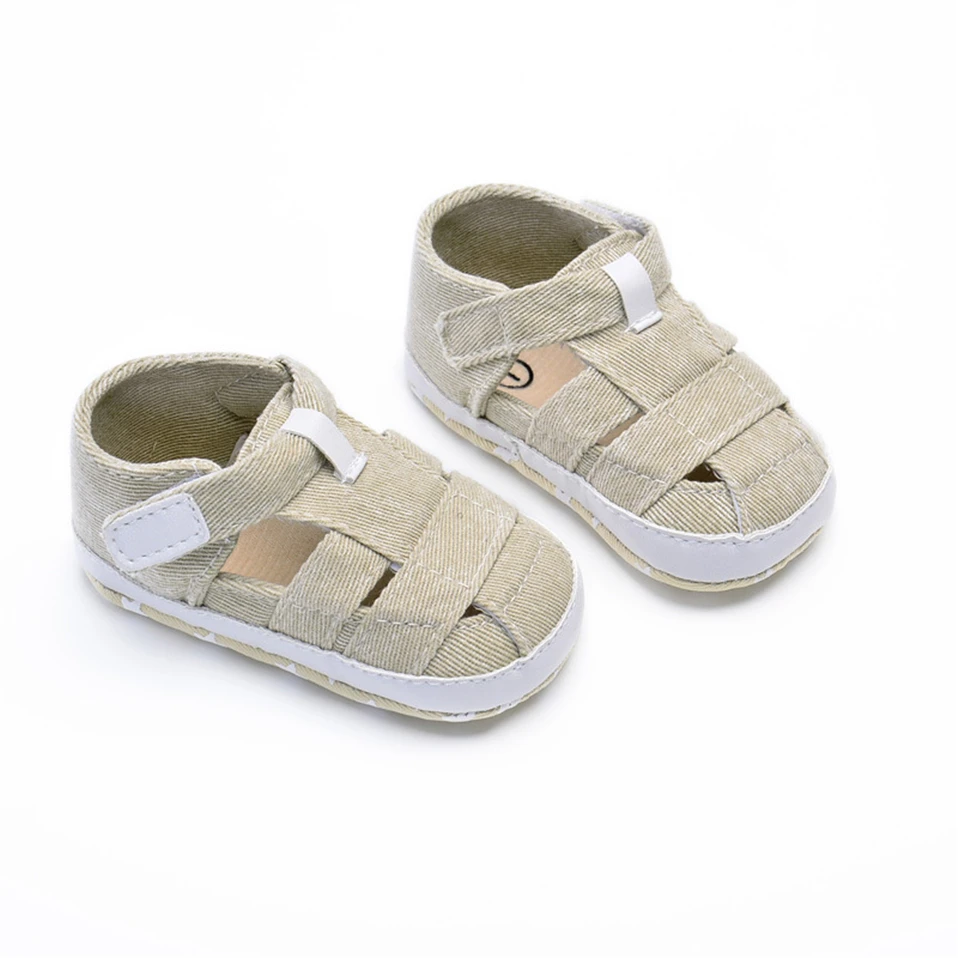 Baby Canvas Sandal For Baby Boys Girls Spring Summer Soft Bottom Anti-Slip Pre-Walker New First Walker Infant Toddler