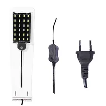 X5B, Европейский штекер, супер тонкий светодиодный светильник для аквариума, светильник для растений, лампа для водных растений, водонепроницаемая лампа с зажимом для аквариума