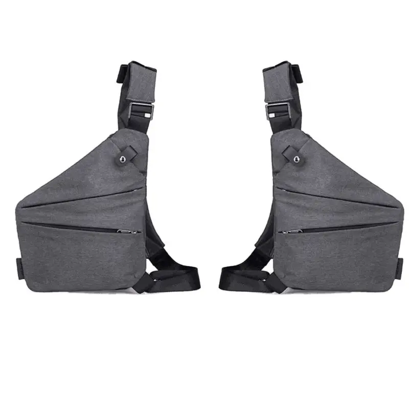 Мужская мода левый и правый нагрудная сумка для активного отдыха Спорт слинг плечо многофункциональная сумка через плечо 35EF