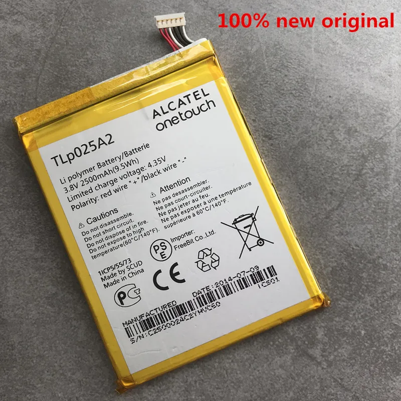 Аккумулятор TLp025A2 TLp025A1 2500 мАч для Alcatel One Touch Pop 2 (5) OT 7044X 7044A 7044Y аккумуляторы сотовых
