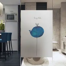 На заказ стеклянная оконная пленка электростатическая матовая наклейка, наклейки из фольги для дома, водонепроницаемая дверь в ванную зеркало животное