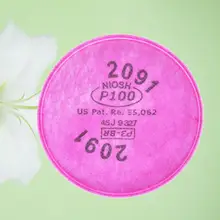 1 шт. P100 сажевый фильтр хлопок воздушный для 2901 6200 7502 двойной противогаз