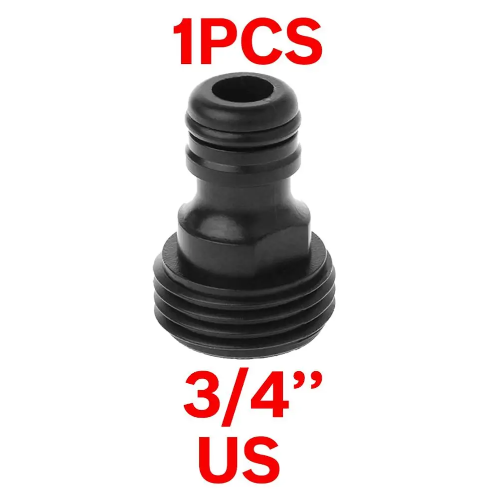 for USA (1PCS) M 1 шт. быстрый разъем соска Европа США 3/4 дюймов мужской шланг с резьбой трубы адаптер для сада трубки капельный полив системы - Цвет: for USA (1PCS) M