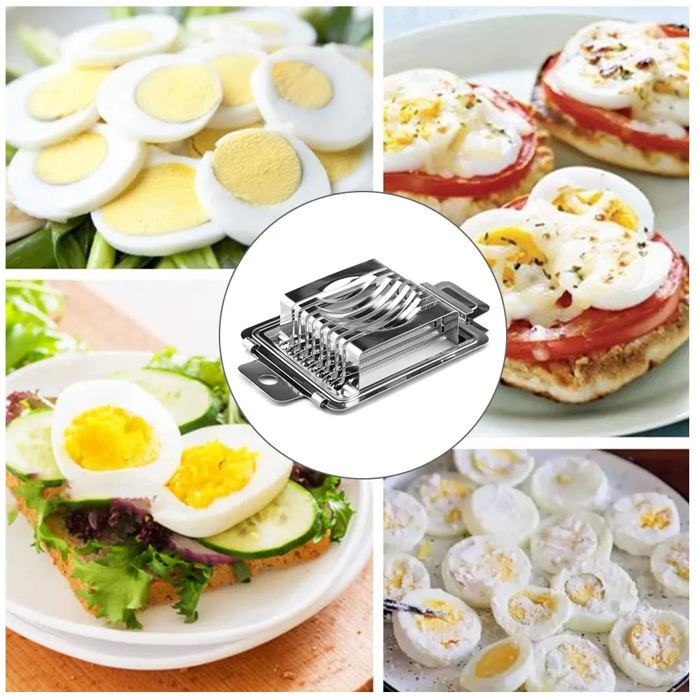2019 Stainless Steel Egg Cutter Multifunctional Fruit Slicer Kitchen