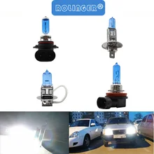 Супер яркие галогенные лампы 9006 H1 H3 H11 Авто галогенные лампы Противотуманные фары 55 Вт 100 Вт 12 в супер белые фары
