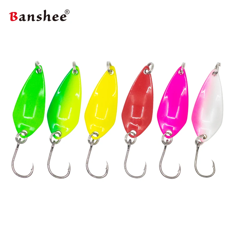 

6Pcs/Lot 1.5g 1.8g 2.5g .3.5g Metal Sequins Spoon Fishing Lure Fish Bait Spoon Metal Jig Lure Hard Baits Trout Lure Spinner Bait