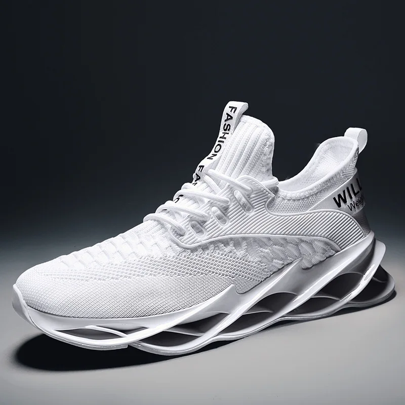 

Mhysa 2019new spring, summer and autumn, sneakers, mesh, breathable running, men's shoes, flying woven tide shoes, M335