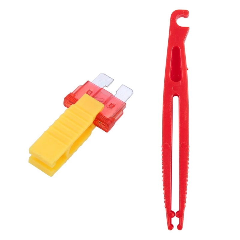 

2 Pcs Car Automobile Fuse Puller Extraction Tools for Car Fuse Blade Glass Fuse Puller Insertion Tool Standard ATS Car Fuses Box