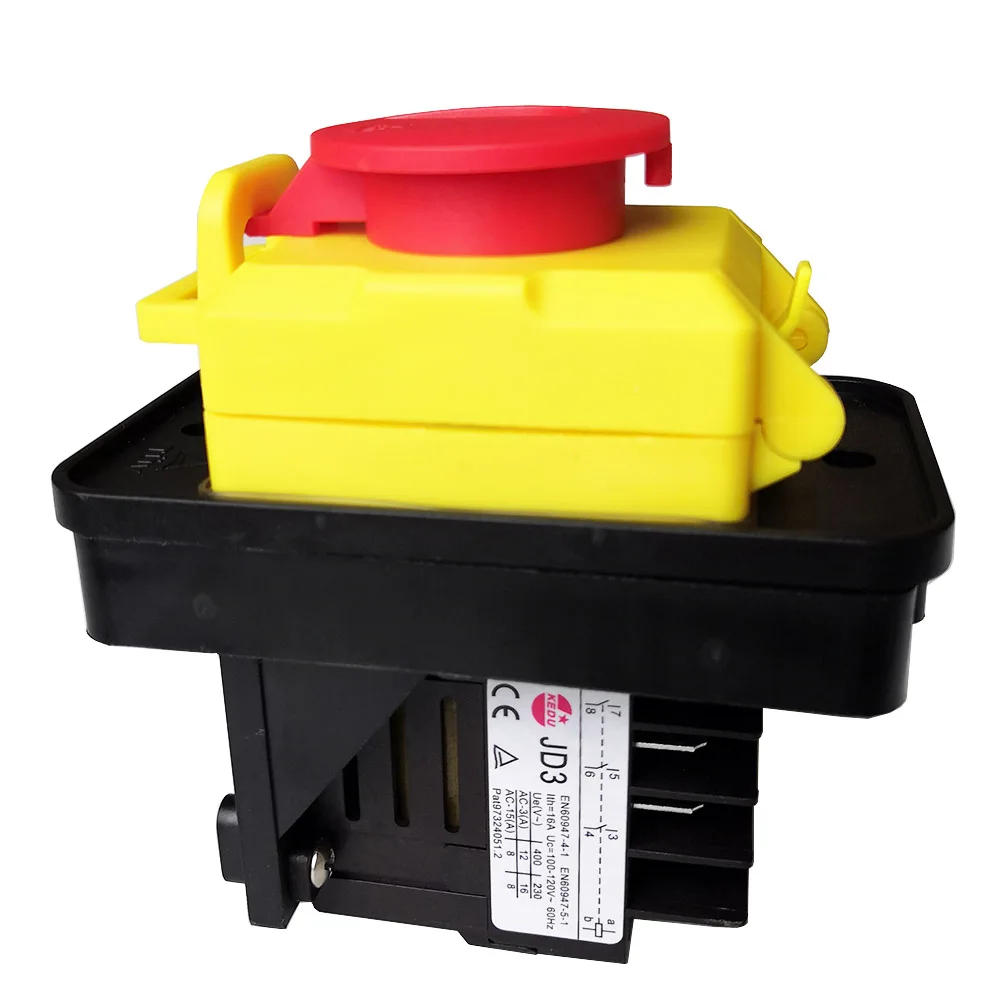JD3 110V 8Pin Emergency Pushbutton Switch 1