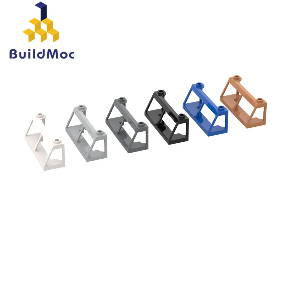 Buildmoc кирпичи 13760 2X6X2 рама лобовое стекло поезда для строительных блоков детали