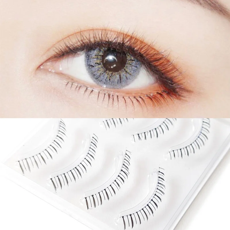 Icycheer 4 Pairs Lower Under Bottom False Eyelashes Japanese Natural