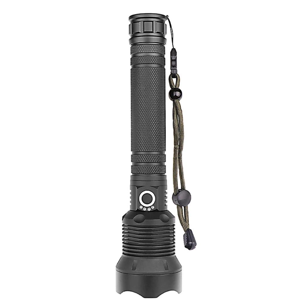 

USB Charging LED Flashlight Alloy High Power Telescopic Power Display for Outdoor ZJ55