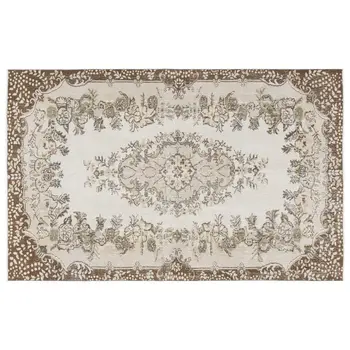 

Handmade Beige Vintage English English Area Rug 169x265 Cm-5'7''X8'8''