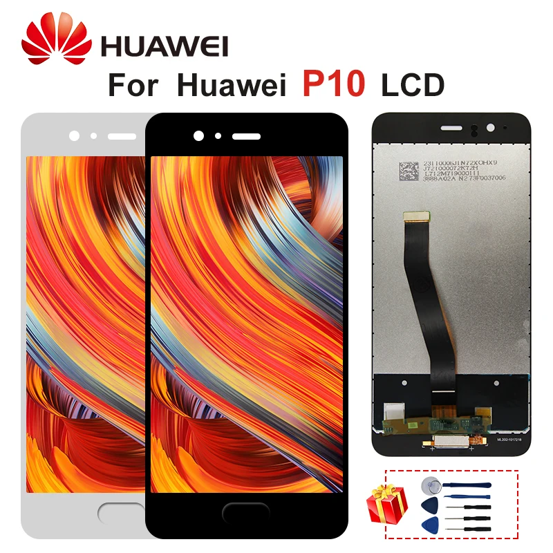 Сенсорный ЖК экран 5 1 дюйма для Huawei P10 дисплей с дигитайзером HUAWEI в сборе 1/4/4/10