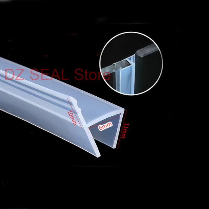 Уплотнительная лента для стекла 6 мм 3 метра|glass seal strip|sealing striprubber shower |