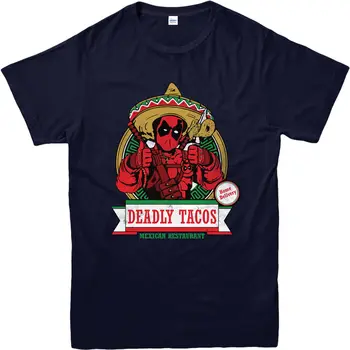 

Deadpool T-Shirt,Deadly Mexican Tacos Mercenary,Adult and kids Sizes