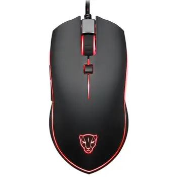 

Ergonomics Gamer Mouse Mice Motospeed V40 4000 DPI 6 Buttons Breathing LED Optical Wired Gaming Mouse for PC Gamer
