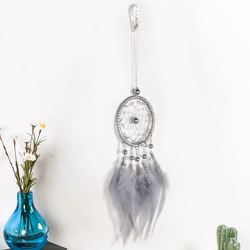 

Car Mini Dream Catcher Accessory Interior For Girls Feather Mirror Hanging Pendant In Auto Ethnic Home Decor Lucky Car Ornament