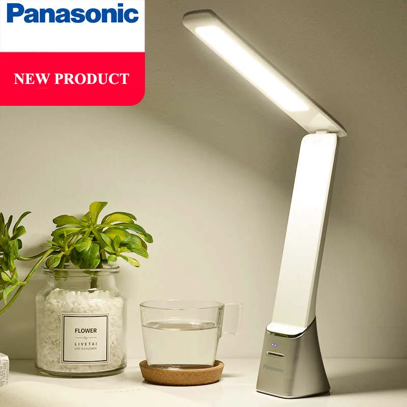 Panasonic светодиодный настольная лампа с сенсорным датчиком Складная Настольная