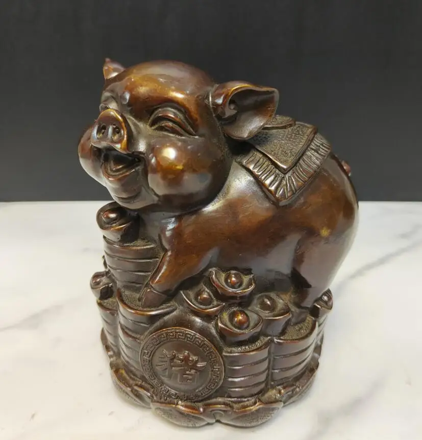 

Статуя из латуни Archaize для привлечения богатства, мышь из зодиака, поделки для собак и свиней