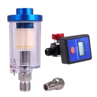 Airbrush Electronic Pressure Regulator LCD Digital Display  +1/4" Water Oil Separator Pneumatic Spray Gun Tool Accessories 2