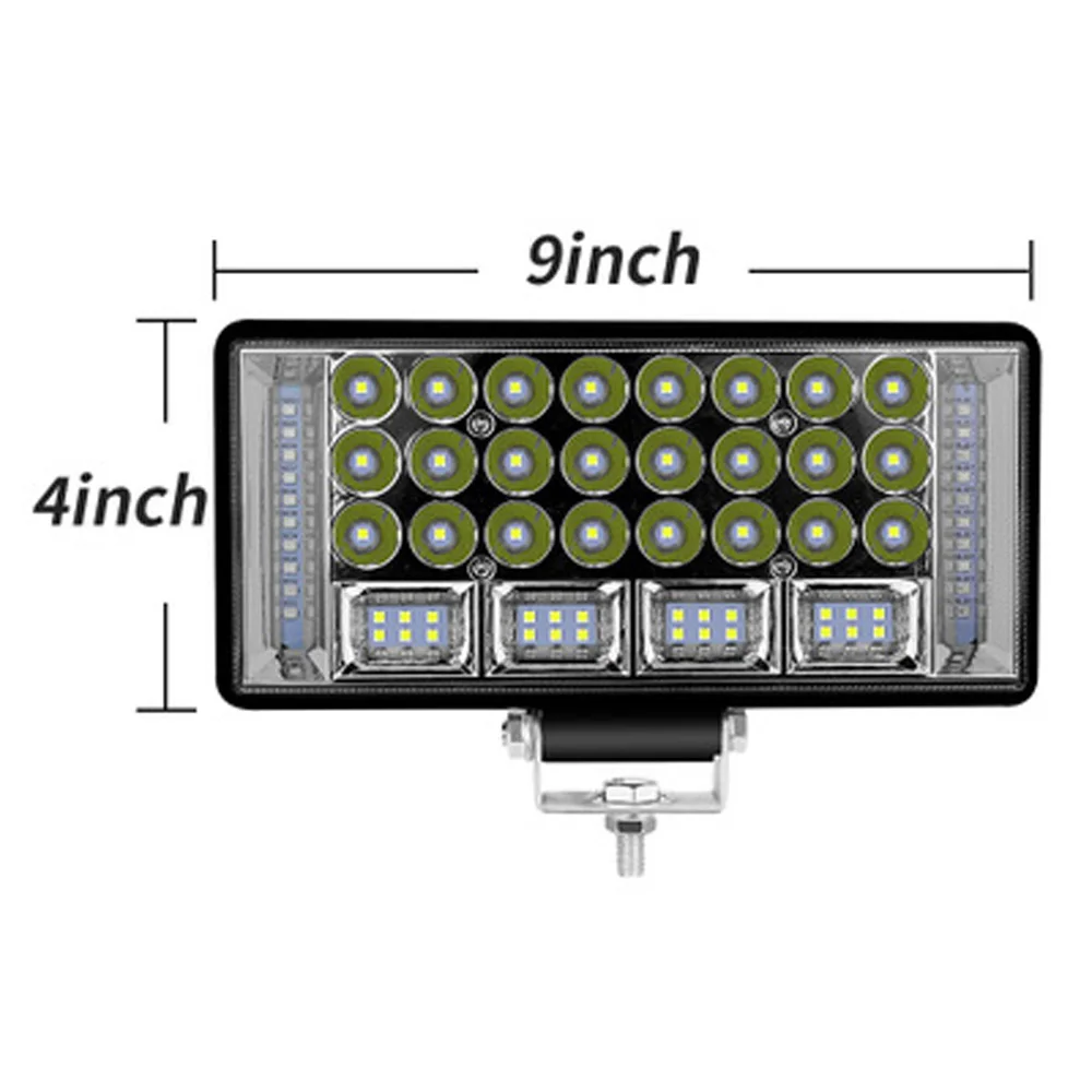 9 V-30 V 208W фары для автомобилей Грузовик внедорожный 3-Цвет мигающий светодиодный рабочий светильник светодиодный светильник тумана 6000LM 6000K трактор 4WD автомобиля рабочий светильник