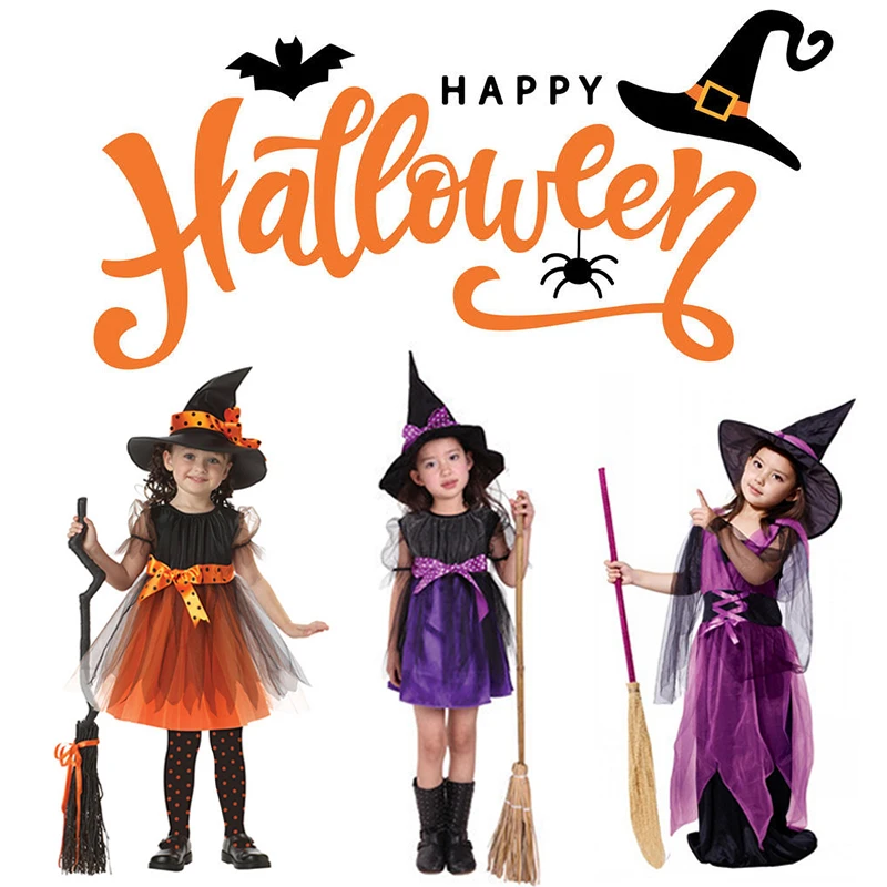 子供のためのハロウィーンの衣装 ハロウィーンの服 魔女のコスプレ アクセサリー H9 Aliexpress Novelty Special Use
