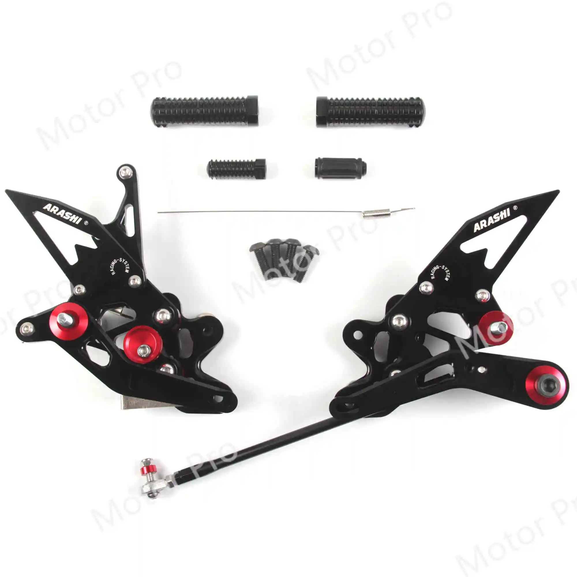 Регулируемые подножки для SUZUKI GSXR 600 750 2011- 2012 2013 педаль заднего сиденья GSX R GSX-R GSXR600 - Цвет: 2.0 Black