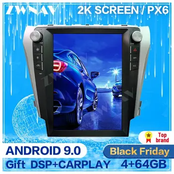 

Tesla screen Android 9.0 Car Multimedia Player For Toyota Camry 2012-2015 GPS Navigation Auto video audio radio stereo head unit