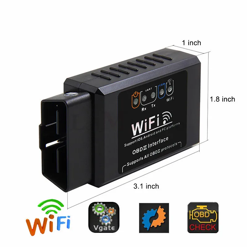 OBD V2.1 Мини Wifi ELM327 OBD2 Bluetooth автоматический сканер OBDII 2 автомобиля ELM 327 Тестер диагностический инструмент для Android Windows код ридер