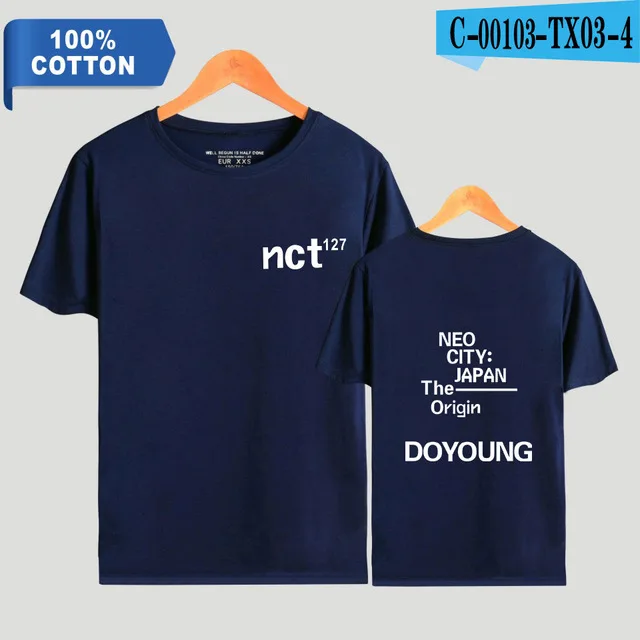 Хлопок NCT 127 футболка женская/Мужская Унисекс с коротким рукавом Повседневная футболка Harajuku футболка одежда XXS-4XL - Цвет: 19