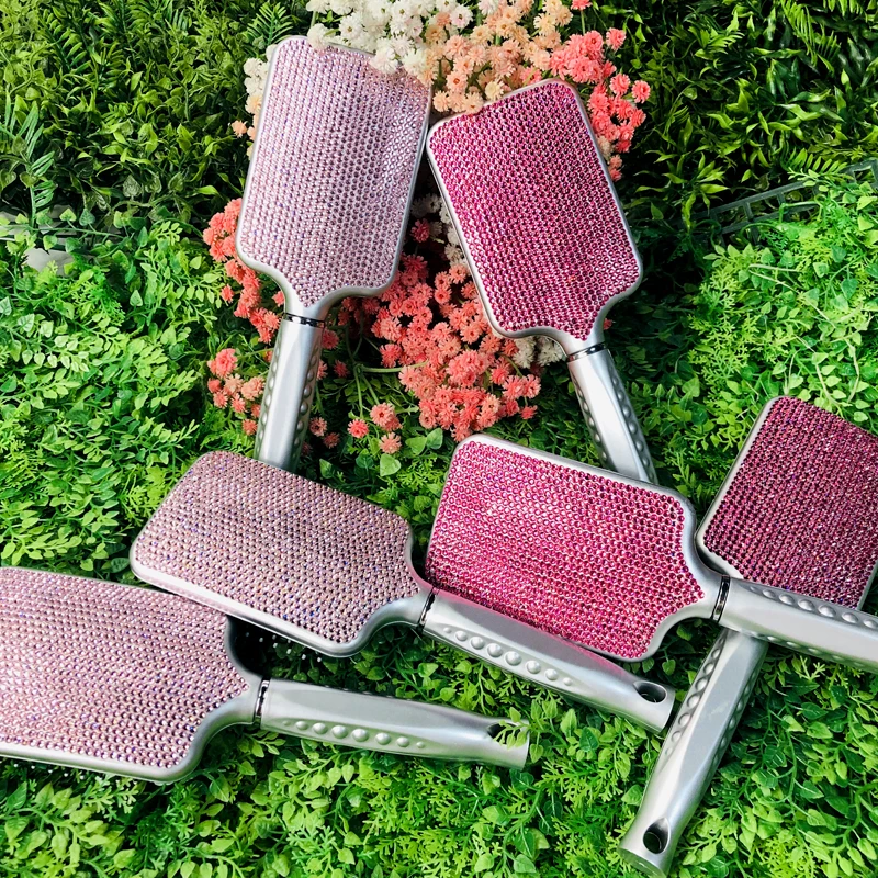 Brosse Showman à Poils Moyens - Strass Cristal Multicolore - 72HH2018-009