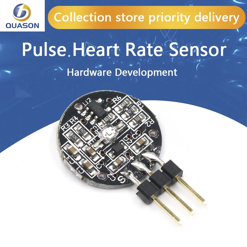 Пульсометр Pulsesensor датчик частоты сердечных сокращений для Arduino аппаратное