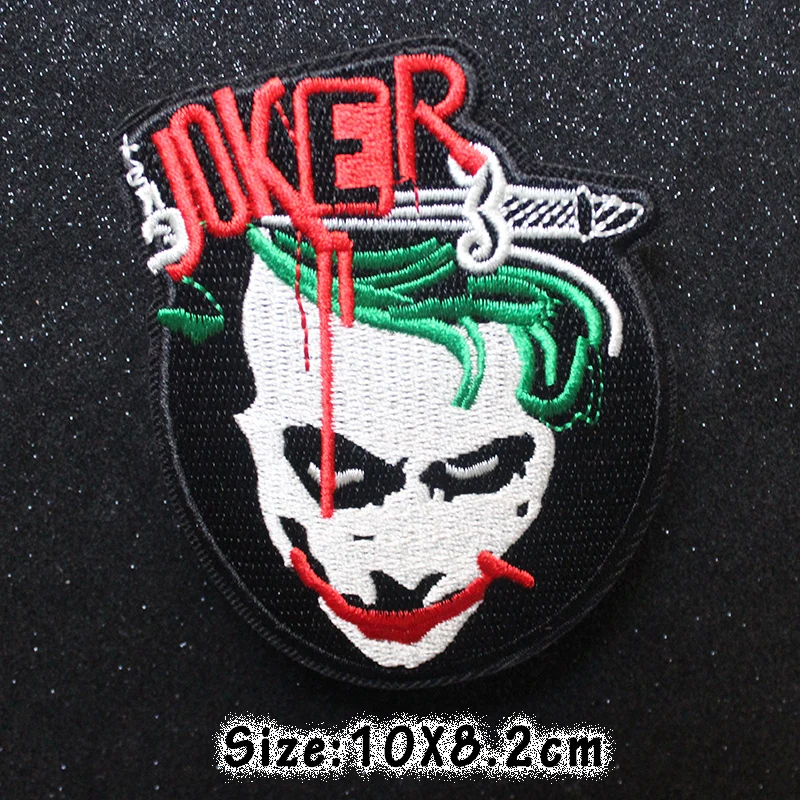 Nicediy Джокер клоун Харли Квинн нашивки для одежды хиппи нашивки на одежду утюг на патч вышитые патч наклейки DIY