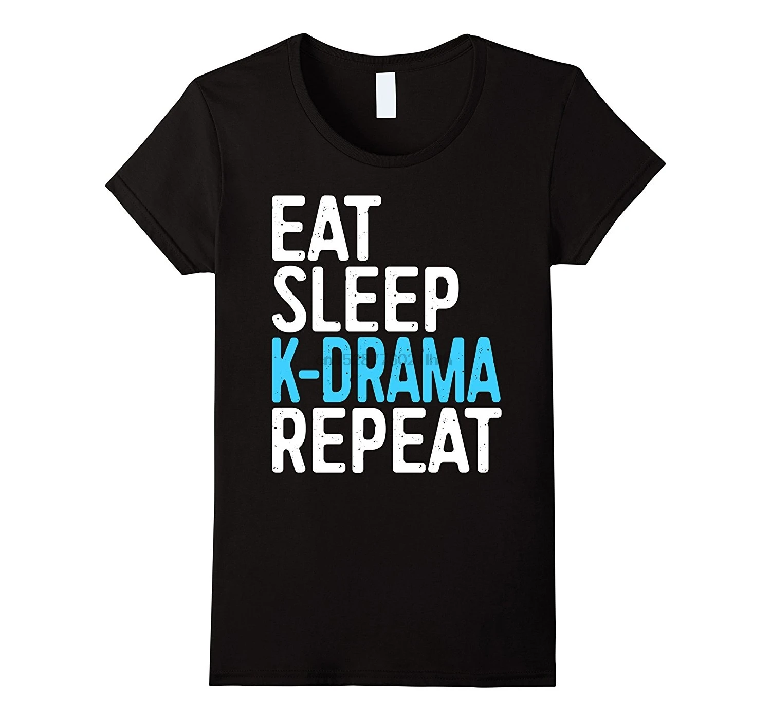 Eat Sleep K-Drama Repeat футболка смешная Корейская драма подарок фанату хорошее качество