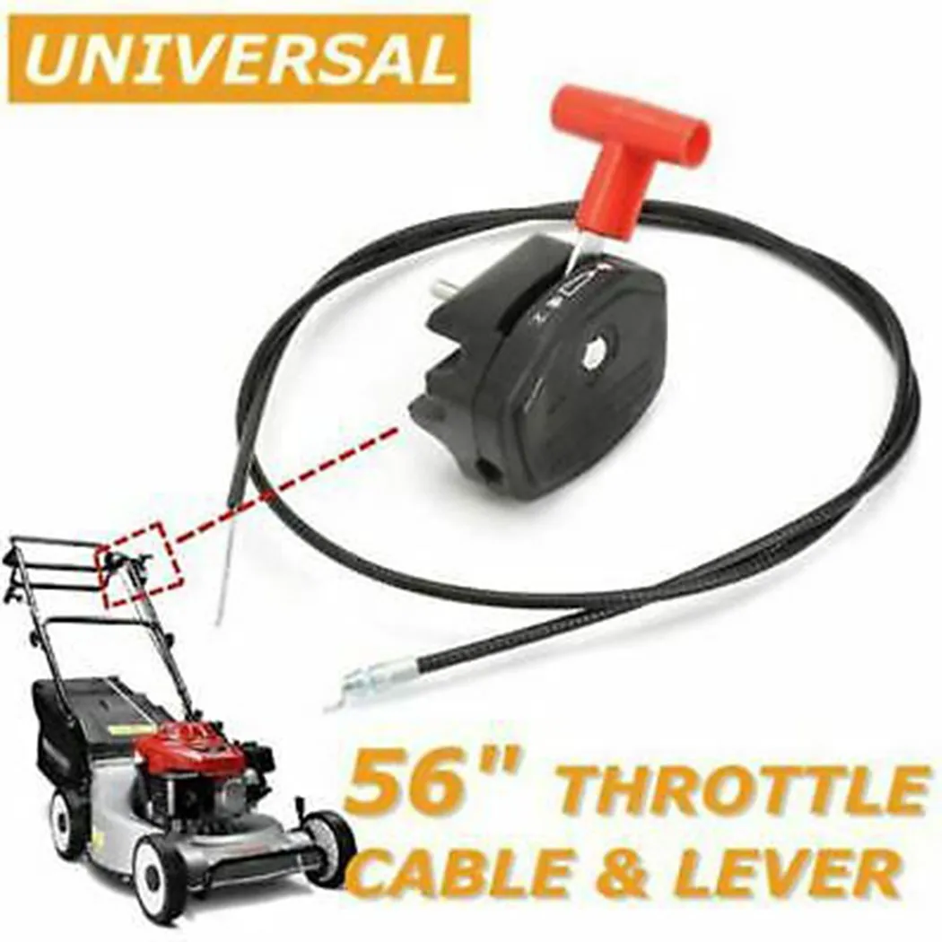 56 Inch Lawn Mower Throttle Switch Cable 1.4M Lever Control Handle