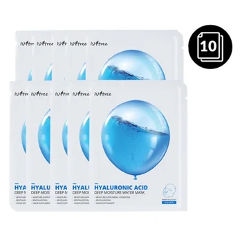 

Isntree Hyaluronic Acid Deep Moisture Water Mask 20g 10pcs Hyaluronic Acid Serum Moisturizing Essence Face Mask Dry Skin Care
