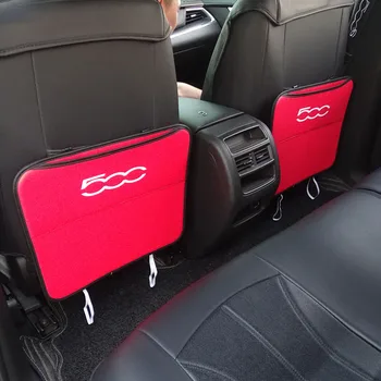 

Car Seat Back Leather Anti Kick Pad Waterproof Anti Dirty Protection For fiat punto abarth 500 500L500S stilo ducato palio bravo