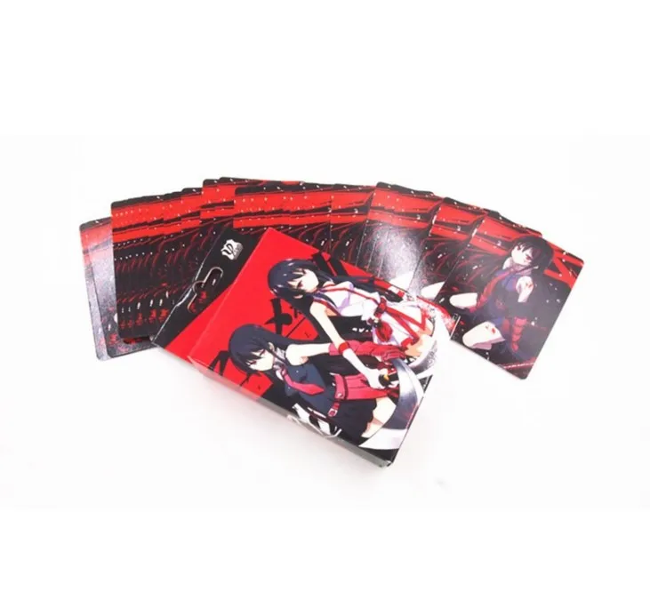 Аниме Akame ga Kill покерные карты Косплей настольная игра с коробкой игрушка