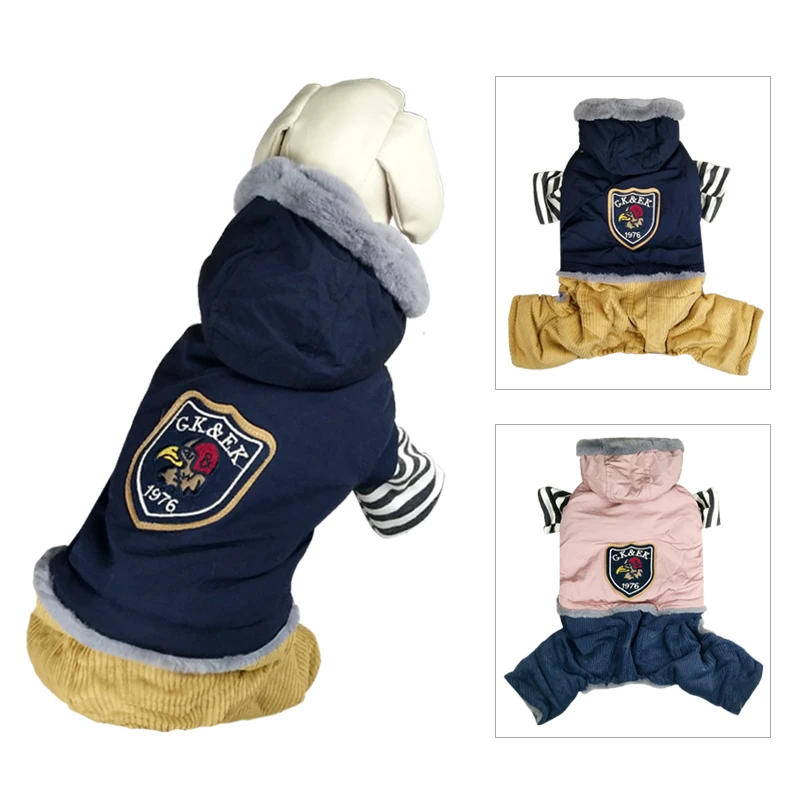 

Dog Winter Clothes Jumpsuits Thicken Cotton Coat Dogs Clothing Overalls Outfit for small dog Chihuahua Jacket Coat Puppy Apparel
