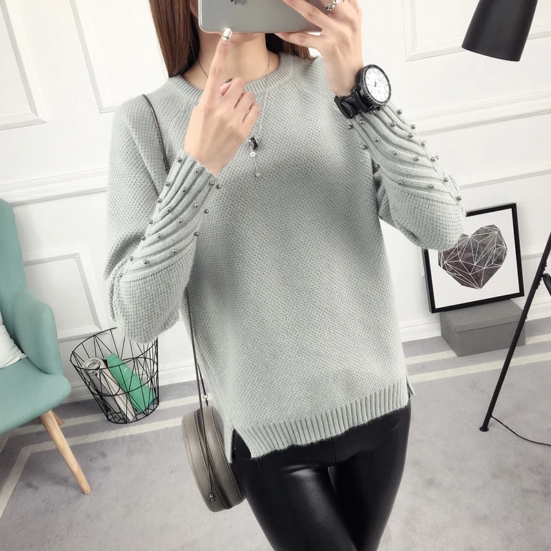 Billig OHCLOTHING 2020 neue frühling Koreanische Kurzen allgleiches winter pullover gestrickt shirt mit langen ärmeln und lose frauen