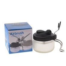 Airbrush Pen Cleaning Pot Washing Paint Air brush Cleaner Bottle Washing Tools For Paint Spray Pen Glass Cleaning Pot Jar Holder
