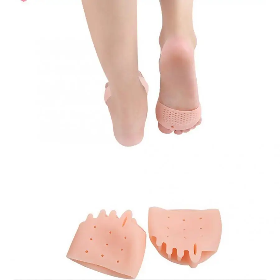 1 пара Силикагель средство от мозолей Hallux корректор для косточки на ноге 5 отверстий носок фиксированный протектор ортопедическая скобка