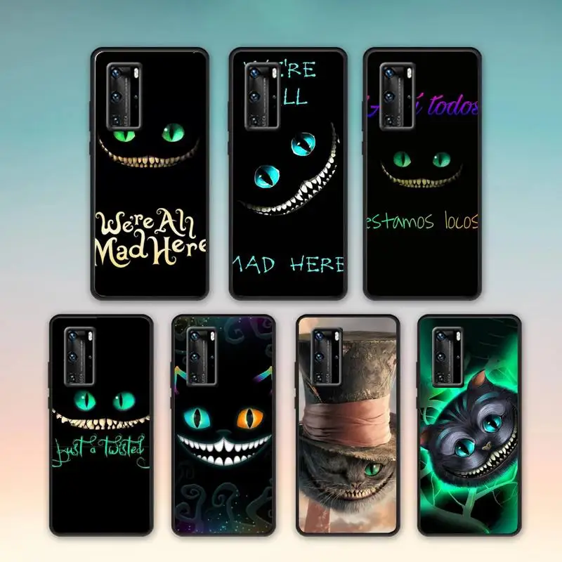 Alice in Wonderland Cheshire Cat Phone Case For Samsung S8 S9 S10 E S20 S21 S30 5G Edge plus lite Cover Fundas Coque | Мобильные